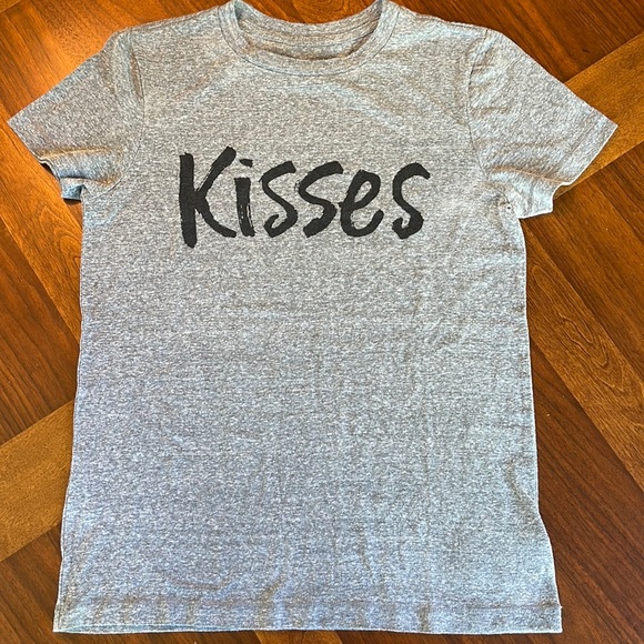 RACHEL ROY "KISSES" HEATHER GREY TEE - SIZE XS - Picture 1 of 5